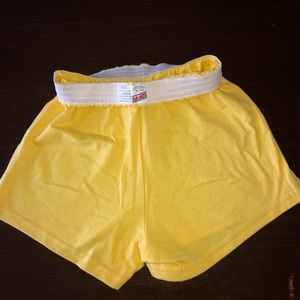 Yellow soffee shorts